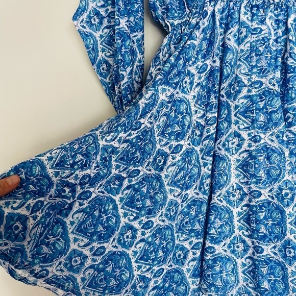 Buggy Assisi Dress in Nettie Greek Blue - Picture 8 of 15